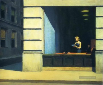 Edward Hopper Werke - New Yorker Büro Edward Hopper